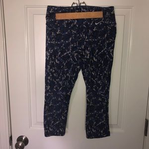Blue nike capris